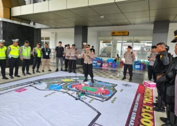 Polrestabes Semarang Gelar TFG Pengamanan Laga PSIS Semarang vs Deltras Sidoarjo di Stadion Jatidiri