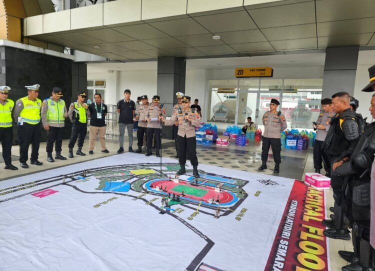 Polrestabes Semarang Gelar TFG Pengamanan Laga PSIS Semarang vs Deltras Sidoarjo di Stadion Jatidiri