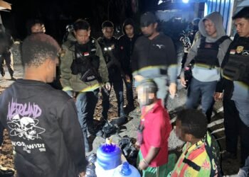 Cegah Gangguan Kamtibmas, Regu Siaga II Polres Jayawijaya Sisir Malam Kota Wamena