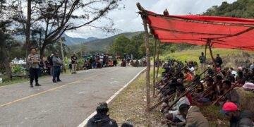 Polres Jayawijaya Kawal Dialog Pemalangan, Jalan Trans Wamena-Tolikara Kembali Dibuka