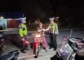 Satuan Lalu Lintas Polres Waropen Rutin Gelar Patroli Blue Light, Himbau Pengendara Patuhi Aturan Berlalu Lintas