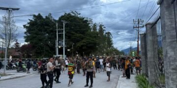 Aksi Saling Serang Antar Kelompok Masyarakat di Wamena Berhasil Dilerai Aparat Kepolisian