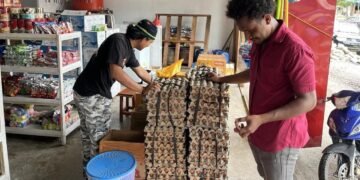 Satgas Saber Polres Yalimo Lakukan Pengecekan Harga Bahan Pokok di Pasar Sentral Elelim