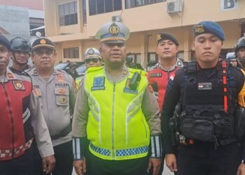 H-3 Lebaran, Satgas Operasi Ketupat Cartenz Polda Papua Perketat Pengamanan di Pusat Keramaian dan Tempat Ibadah