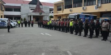 Apel Pagi Hari Ketujuh Operasi Ketupat Cartenz 2026, Personel Polda Papua Ditekankan Humanis dan Siap Siaga