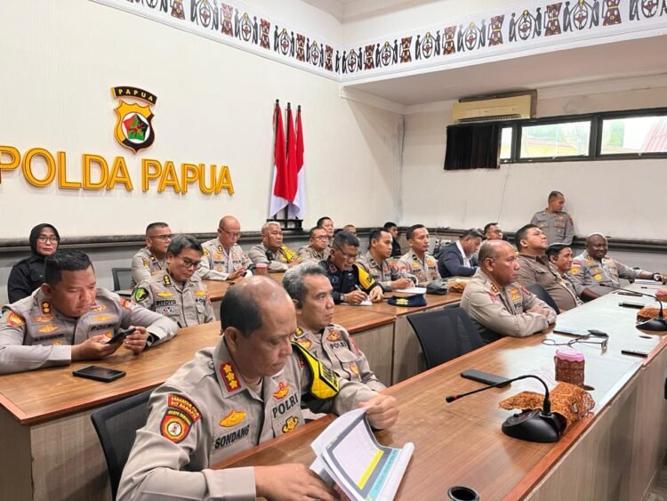 Polda Papua Gelar Anev Hari ke-7 Operasi Ketupat Cartenz 2026, Tekankan Optimalisasi Pelayanan dan Antisipasi Kerawanan