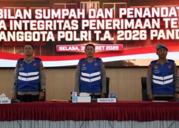 Wakapolda Papua Tegaskan Rekrutmen Polri Bersih dan Transparan dalam Penandatanganan Pakta Integritas T.A. 2026