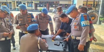 Bidpropam Polda Papua Gelar Gaktibplin di Polresta Jayapura Kota
