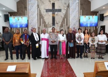 Peresmian Gereja Oikumene Terang Bhara Daksa Polda Papua Perkuat Pembinaan Mental dan Spiritual Personel