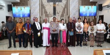 Peresmian Gereja Oikumene Terang Bhara Daksa Polda Papua Perkuat Pembinaan Mental dan Spiritual Personel