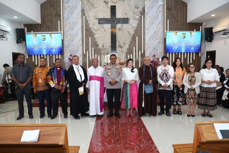 Peresmian Gereja Oikumene Terang Bhara Daksa Polda Papua Perkuat Pembinaan Mental dan Spiritual Personel