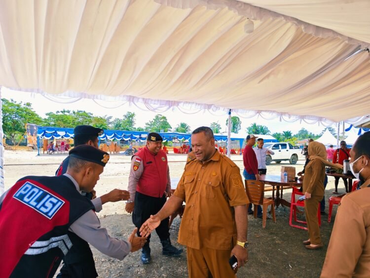 Sat Samapta Polres Sarmi Intensifkan Patroli di Pasar Sentral Mararena, Situasi Tetap Kondusif