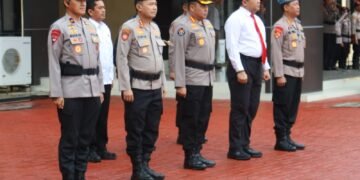 Polda Papua Gelar Upacara Hari Kesadaran Nasional di Mapolda Baru Koya Koso