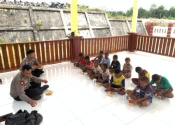 Polres Boven Digoel Gelar Ruang Edukasi Bagi Anak Putus Sekolah, Tingkatkan Literasi Dan Pola Hidup Sehat