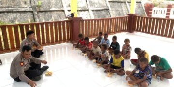 Polres Boven Digoel Gelar Ruang Edukasi Bagi Anak Putus Sekolah, Tingkatkan Literasi Dan Pola Hidup Sehat