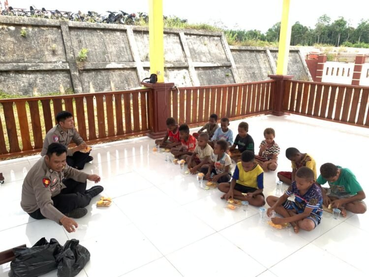 Polres Boven Digoel Gelar Ruang Edukasi Bagi Anak Putus Sekolah, Tingkatkan Literasi Dan Pola Hidup Sehat