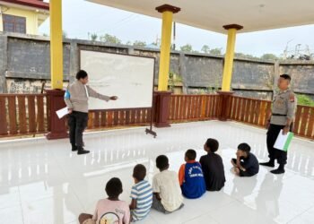 Polres Boven Digoel Gelar Pembelajaran Bagi Anak Putus Sekolah, Wujud Kepedulian terhadap Pendidikan