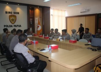 Polda Papua Ikuti Rapat Virtual Program Pusat Studi Kepolisian, Dorong Penguatan Sinergi dan Solusi Kamtibmas 