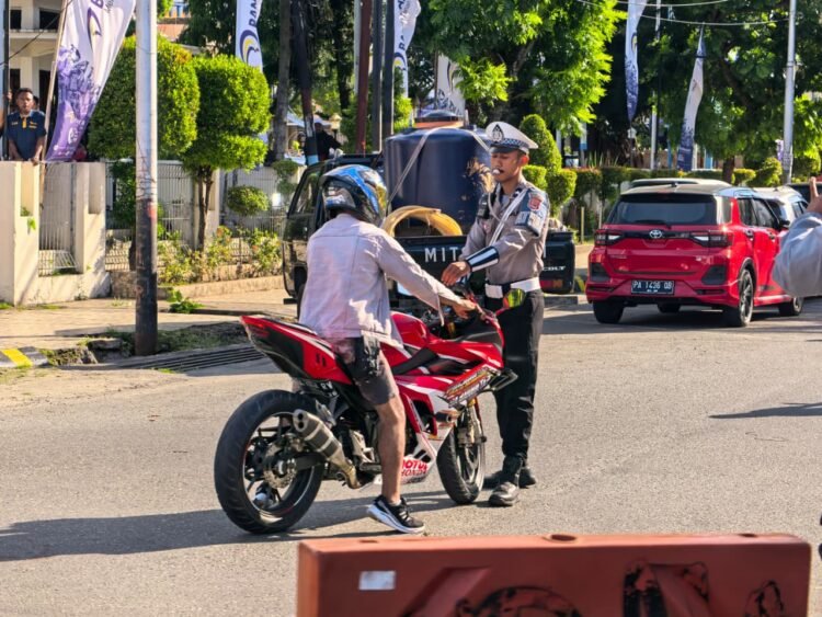 Tanamkan Kedisiplinan Dalam Berkendara, Sat Lantas Polresta Laksanakan Giat Hunting
