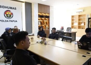 Perkuat Komunikasi Publik, Bid Humas Polda Papua Ikuti Sosialisasi Peran Strategis TV Polri Dan Majalah TB News 