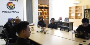 Perkuat Komunikasi Publik, Bid Humas Polda Papua Ikuti Sosialisasi Peran Strategis TV Polri Dan Majalah TB News 