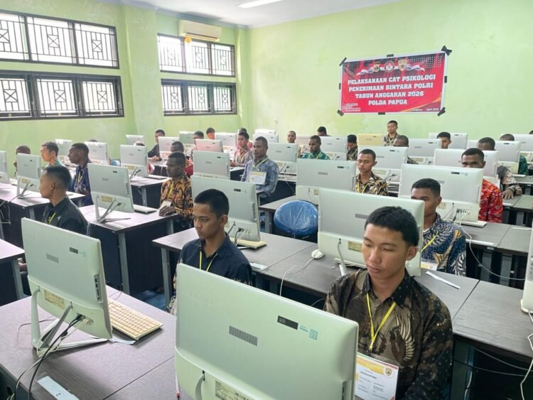 Hari Kedua CAT Psikologi Bintara Polri 2026, Polda Papua Tegaskan Seleksi Transparan dan Profesional