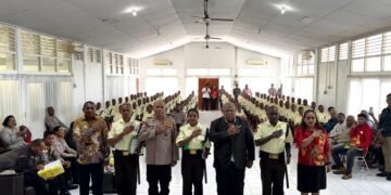 Bersama Polda Papua, Pelatihan Gada Pratama Lahirkan 88 Satpam Berintegritas