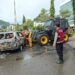 Mobil Modifikasi BBM Terbakar di Depan Mapolda, Polda Papua Gerak Cepat Padamkan Api