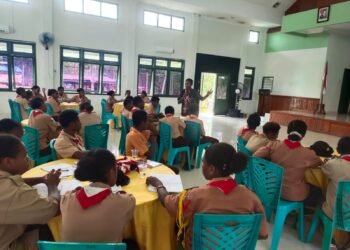 Polres Boven Digoel Edukasi Peserta Perjusami KKRI tentang Bahaya dan Pencegahan Narkoba 