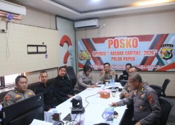 Polda Papua Gelar Anev Operasi Rasaka Cartenz 2026 Minggu ke-10, Fokus Perkuat Outcome dan Stabilitas Kamtibmas