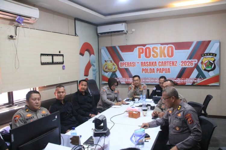 Polda Papua Gelar Anev Operasi Rasaka Cartenz 2026 Minggu ke-10, Fokus Perkuat Outcome dan Stabilitas Kamtibmas