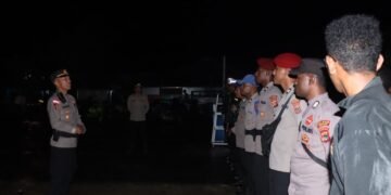Polres Asmat Amankan Pawai Takbir Keliling, Malam Idul Adha di Agats Berlangsung Aman dan Penuh Kebersamaan