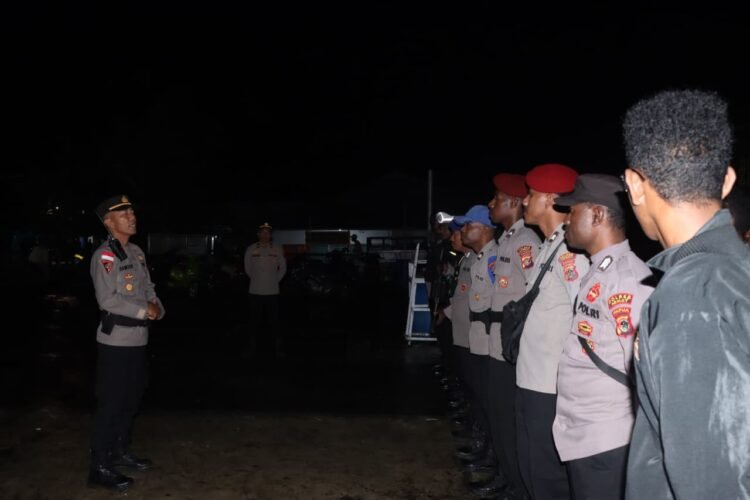 Polres Asmat Amankan Pawai Takbir Keliling, Malam Idul Adha di Agats Berlangsung Aman dan Penuh Kebersamaan