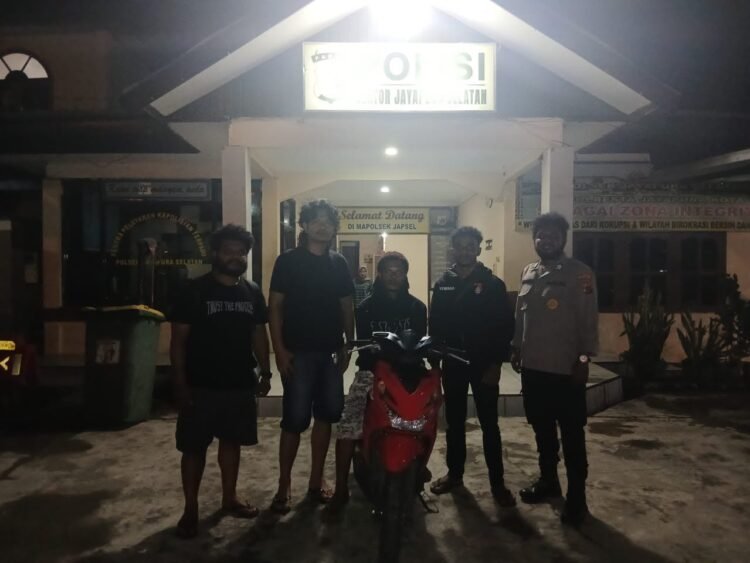 Antisipasi Kejahatan 3C, Tim URC Jatanras Polda Papua Tangkap Pelaku Curanmor dan Kembalikan Motor Milik Korban