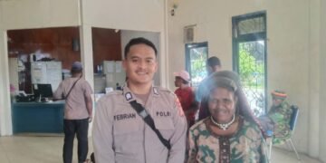 Hadirkan Rasa Aman bagi Nasabah, Personel Polres Tolikara Intensifkan Pengamanan Bank Papua