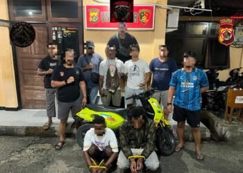 Polres Jayapura Amankan Dua Terduga Pelaku Curanmor, Dua Motor Hasil Kejahatan Disita 