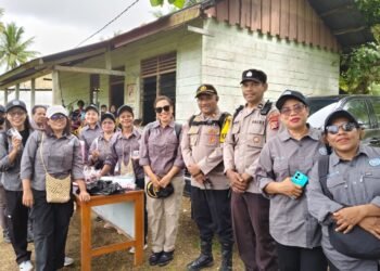 Dukung Pelayanan Kesehatan Masyarakat, Polsek Naukenjerai Amankan Kegiatan Posyandu Balita dan Lansia