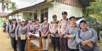 Dukung Pelayanan Kesehatan Masyarakat, Polsek Naukenjerai Amankan Kegiatan Posyandu Balita dan Lansia