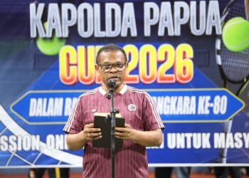 Kapolda Papua Tutup Turnamen Tenis Kapolda Papua Cup 2026, Perkuat Sportivitas dan Kebersamaan dalam Semangat Hari Bhayangkara ke-80 