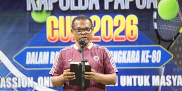 Kapolda Papua Tutup Turnamen Tenis Kapolda Papua Cup 2026, Perkuat Sportivitas dan Kebersamaan dalam Semangat Hari Bhayangkara ke-80 