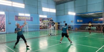 Sportivitas dan Semangat Juang Warnai Hari Kelima Turnamen Badminton Terbuka Piala Kapolda Papua Cup 2026