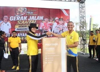 ‎Menyambut Hari Bhayangkara ke-80, Polres Keerom Gelar Jalan Santai dan Panggung Hiburan Bersama Masyarakat
