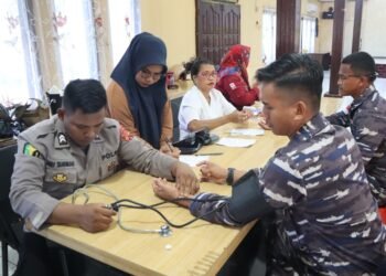 ‎Aksi Donor Darah Hari Bhayangkara ke-80 di Biak, Terkumpul 67 Kantong Darah