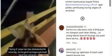Polrestabes Semarang Dalami Kasus Video Viral Pembuangan Kucing di Jembatan Kartini