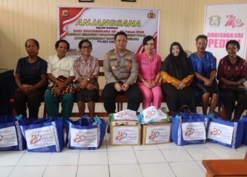 Sambut Hari Bhayangkara ke-80, Polres Sarmi Hormati Pengabdian Purnawirawan dan Warakawuri