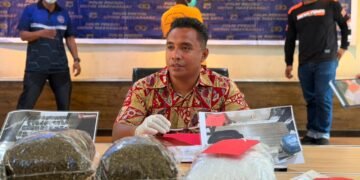 ‎Seorang WNA Asal PNG Diciduk Opsnal Narkoba Polresta Lantaran Bawa Ganja 1,6 Kilogram