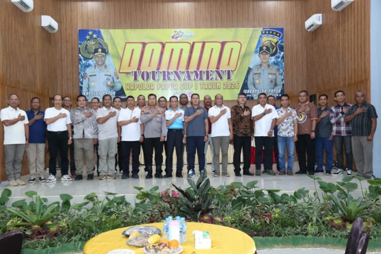 Kapolda Papua Cup I 2026 Resmi Bergulir, Turnamen Domino Jadi Ajang Pererat Kebersamaan