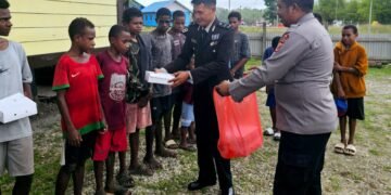 Hari Bhayangkara ke-80, Polisi Pelabuhan Tanah Merah dan Iwoot Tebar Kepedulian untuk Masyarakat