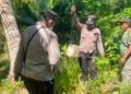 Polsek Okaba Gencarkan Razia Miras Lokal, Puluhan Liter Sagero Dimusnahkan di Kampung Dufmira