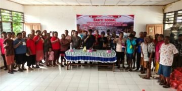 Sambut HUT RI Ke-81, Ondofolo Kampung Yoka Gelar Bakti Sosial dan Ajak Warga Perkuat Persatuan